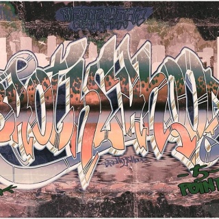 Fototapeta - Brotherhood, Graffiti