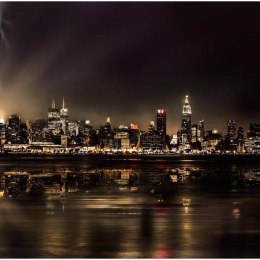 Fototapeta - Burza w Nowym Jorku, Noc