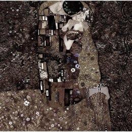 Fototapeta - Klimt - Pocałunek, Szary