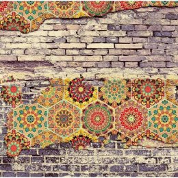 Fototapeta - Kolorowa Mozaika, Mur