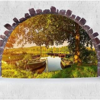 Fototapeta - Okno, Widok, Natura