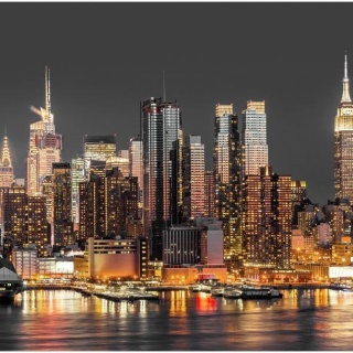 Fototapeta - Zmierzch nad miastem NY