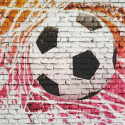 Fototapeta - Piłka Nożna Graffiti Mur