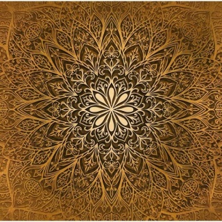 Fototapeta - Złota Orientalna Mozaika
