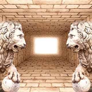 Fototapeta - Elegancki Murowany Tunel