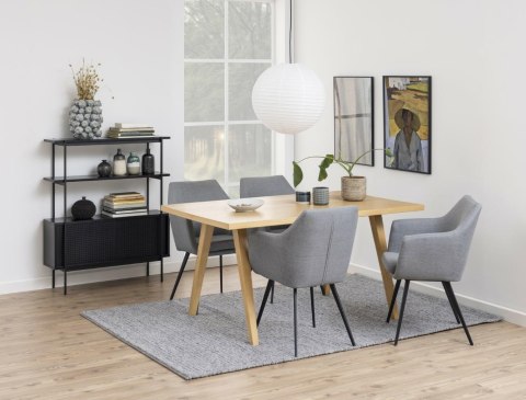 INDUSTRIALNY REGAŁ Z SZAFKĄ, CZARNY METAL, DO SALONU, LOFT, PÓŁKI, 94 cm